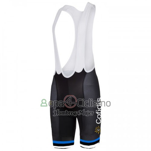Cofidis Ropa Ciclismo Culotte Corto 2016 Mangas Cortas Azur y Negro